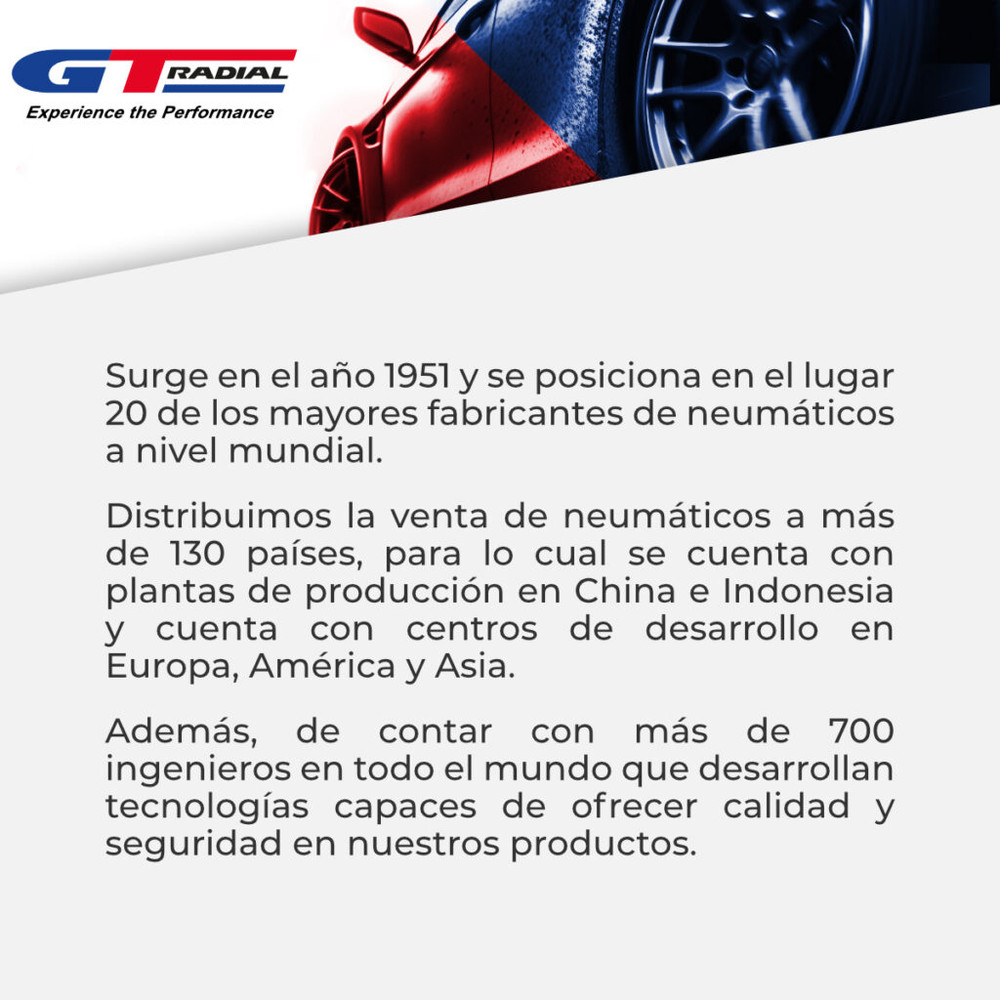 GT Radial Historia