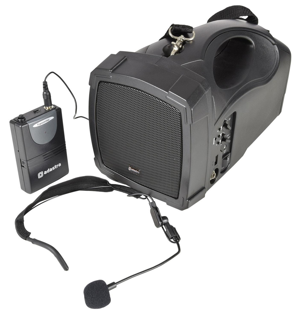 Battery powered speaker discount with wireless mic