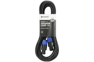 Chord Essential Speaker Lead Cable SPK Plugs 6m Long Chord Essential Speaker Lead Cable SPK Plugs 6m Long
