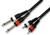 Pulse 2 x 6.35mm (1/4") Mono Jack to 2x Phono (RCA) Plug to Plug Lead, 1.5m Black -  PLS00251 Pulse 2 x 6.35mm (1/4") Mono Jack to 2x Phono (RCA) Plug to Plug Lead, 1.5m Black -  PLS00251
