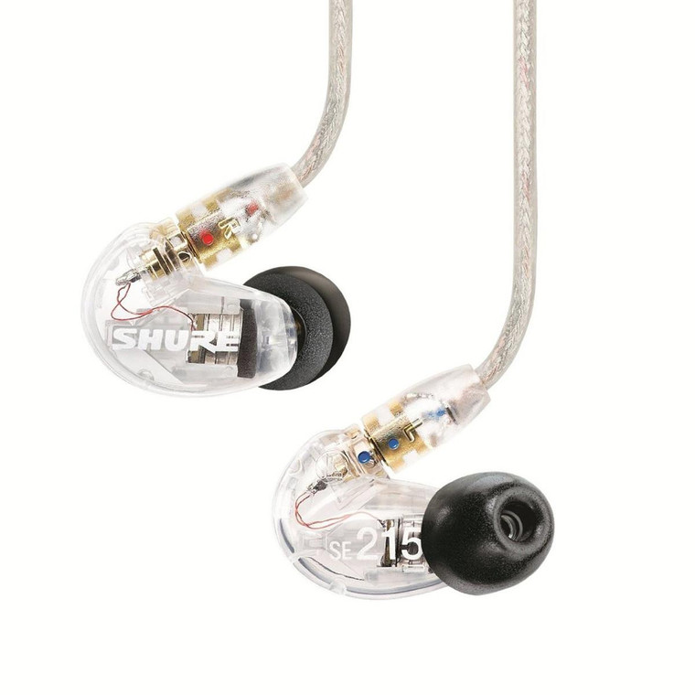 Shure SE215-CL Professional In Ear Sound Isolating Earphones Clear