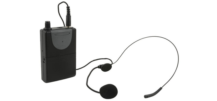 QTX Neckband Headset Microphone + Beltpack for QRPA & QXPA VHF 174.1 Mhz