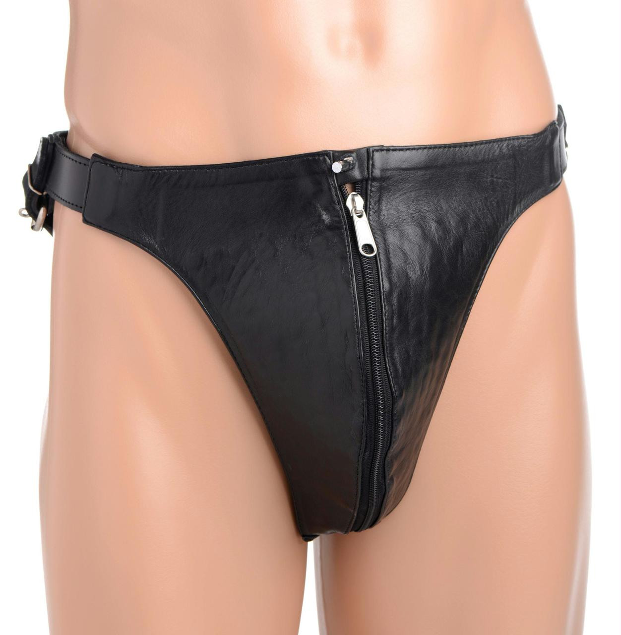 Spiked Leather Thong -Torture Panties - Discreet BDSM/Kink Play 2