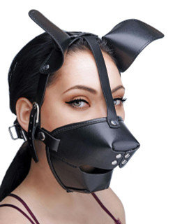 Pup Puppy Play Hood and Breathable Ball Gag