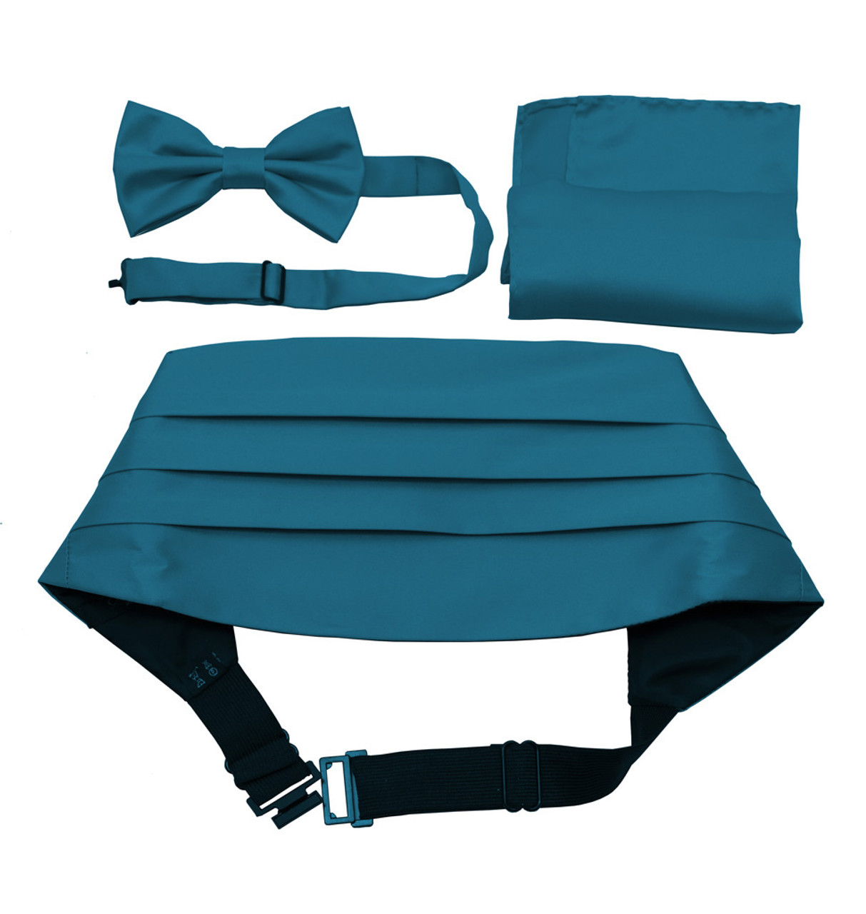 Solid Cummerbund Bow Tie and Handkerchief ACC10Z