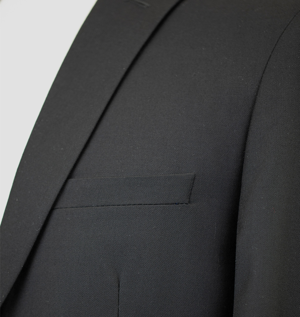 Franco Ricci Luxury 3 Piece Vested Slim Fit Suit Black