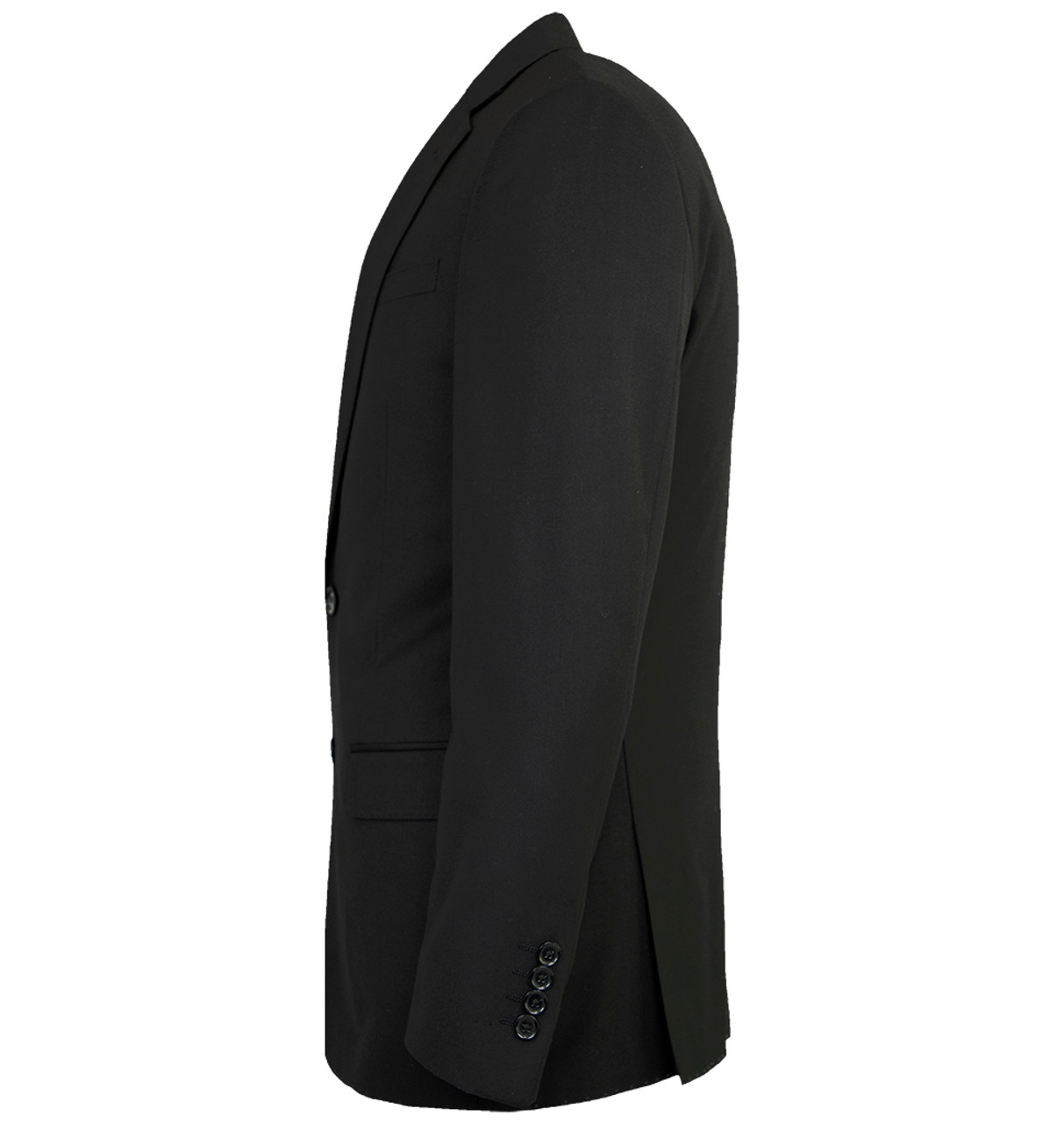 Cornelli Luxury 3 Piece Vested Suit Modern Fit Black