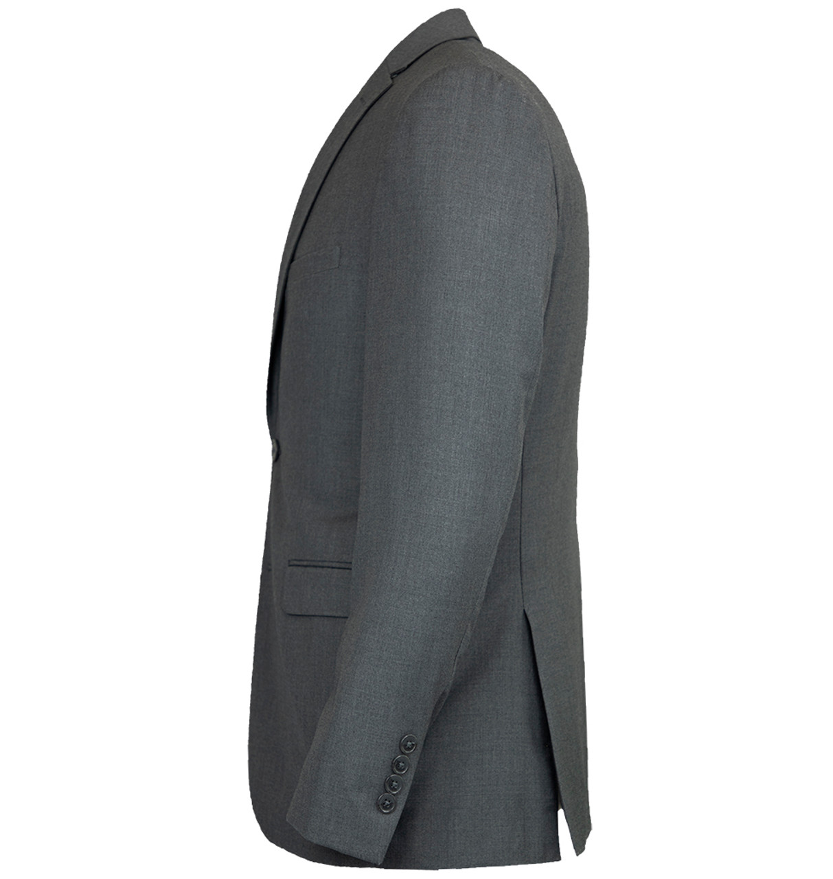 Franco Ricci Luxury 3 Piece Vested Slim Fit Suit Medium Grey