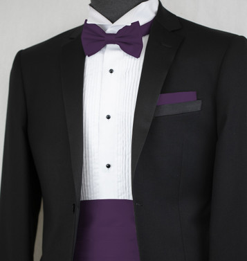 Violet Collection > Polyester Hankies-Bow ties-Self-tie-Cummerbund Sets 