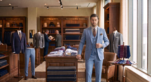 Men's luxury 3 piece vested suits at Northridge Suit Outlet