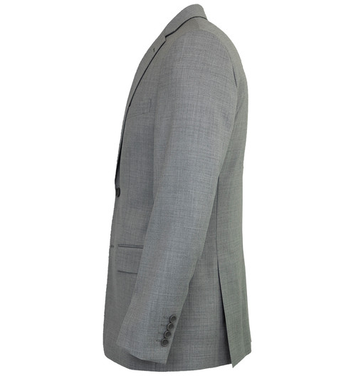 Slim-fit two-piece suit in checked virgin wool