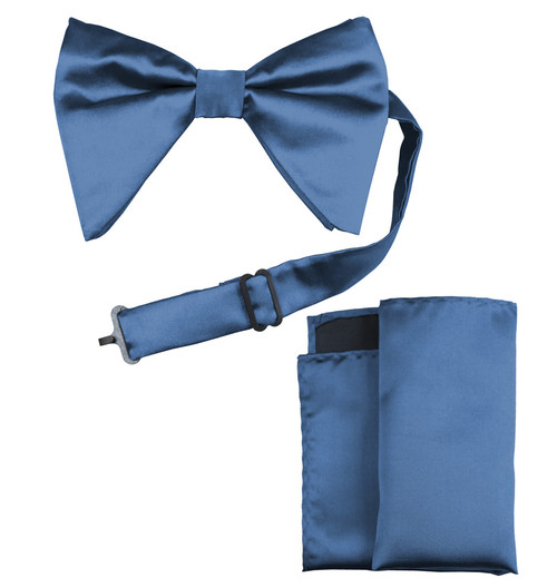 Solid Long Bow Ties with Handkerchief Clr.JJ AWLBT100JJ