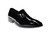 Cornelli Men's 100% Patent Leather Upper Patent Black Tuxedo Shoe - Slip On - Oxford OC362PBLK(OC362PBLK)