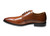 Cornelli Men's 100% Leather Upper Cognac Shoe WIDE - Lace Up - Oxford OC311WCOG(OC311WCOG)