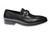 Cornelli Men's 100% Leather Upper Black Shoe - Slip On - Bit Loafer OC315BLK(OC315BLK)
