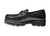 Cornelli Men's 100% Leather Upper Black Shoe - Slip On - Bit Loafer Thick Sole OC500BLK(OC500BLK)