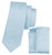 Solid Tie and Handkerchief Set Ice Blue