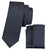 Solid Tie and Handkerchief Set Dark Navy