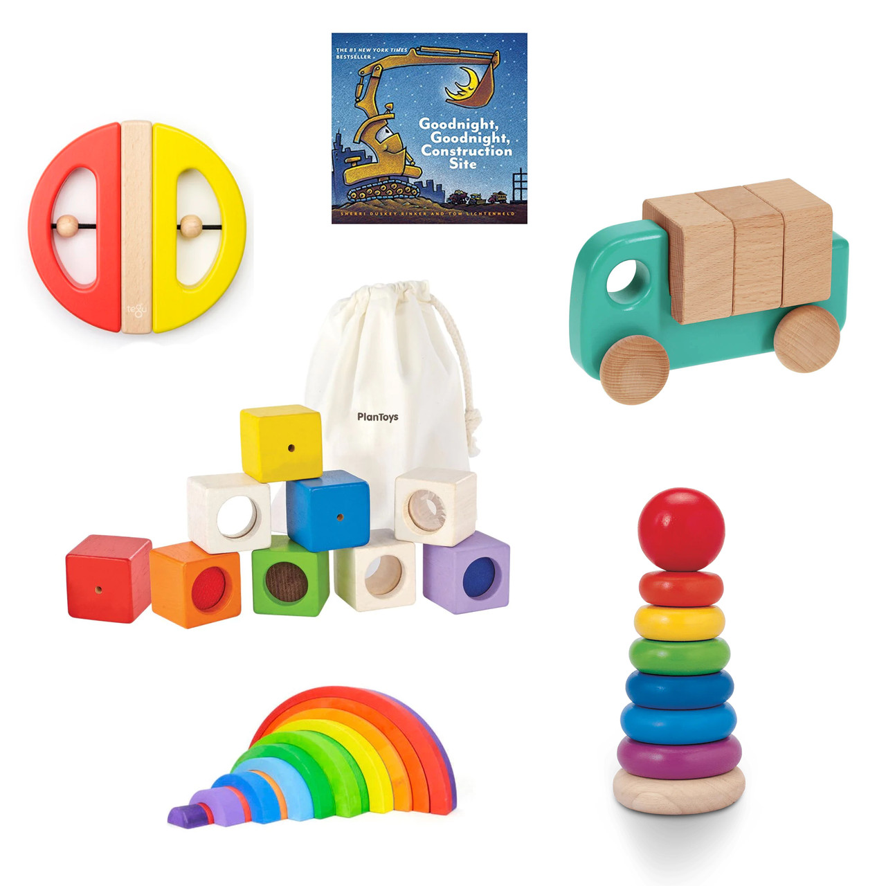 PlanToys Pretend Wooden Cleaning Toys Set