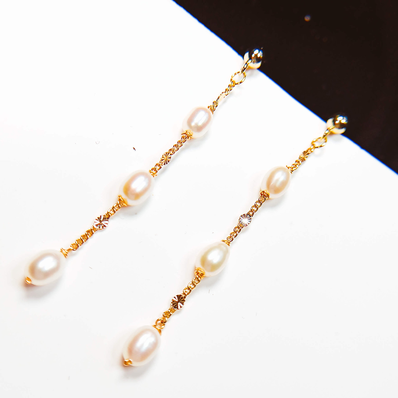 Boucles D'oreilles Créoles Zircone – Pendantes, Pour Femme, Neuf Sans Emballage