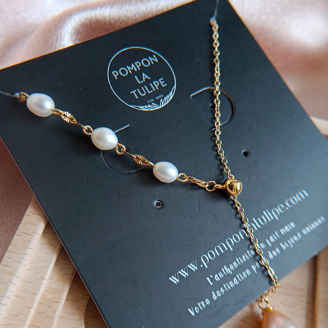 Collier Perle D’eau Douce Naturelle – 40cm, Bijou Véritable, Neuf Sans Emballage