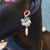 Floralis Aqua - Boucles d'Oreilles en Perles Baroques et Pierre d'Aigue-Marine