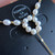 collier caresse de perles - collier lariat Y - perles rondes d'eau douce - pendentif plaqué or - bijou de mariage - fermoir homard