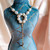 collier caresse de perles - collier lariat Y - perles rondes d'eau douce - pendentif plaqué or - bijou de mariage - fermoir homard