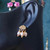 Nuages de Pluie - Boucles d'Oreilles Pendantes Miniatures en Perles d'eau douce