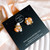 boucles d'oreilles uniques en perles d'eau douce et billes plaqué or, design d'exception