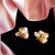 boucles d'oreilles uniques en perles d'eau douce et billes plaqué or, design d'exception