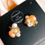 boucles d'oreilles uniques en perles d'eau douce et billes plaqué or, design d'exception