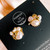 boucles d'oreilles uniques en perles d'eau douce et billes plaqué or, design d'exception