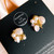 boucles d'oreilles uniques en perles d'eau douce et billes plaqué or, design d'exception