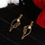 boucles d'oreilles célestes de Noël - ailes d'ange et perles