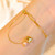 bracelet acier inoxydable doré avec perle baroque nid d'oiseau, rose artisanale, et zircon