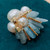 Broche Fleur Artisanale en Perles Baroques et Pierres Naturelles