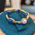 Bague Artisanale "Œil Mystique" en Wire Art – Base Acier Inoxydable et Améthyste, Lapis-Lazuli ou Pierre de Lune