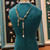 Collier Modulable Vague de Jade" – Jade Bleu et Blanc, Quartz & Perle Baroque