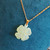 ​Collier Double Rang "Trèfle de Jade" – Maille Byzantine & Serpent Plate