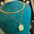 ​Collier Double Rang "Trèfle de Jade" – Maille Byzantine & Serpent Plate