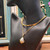 Collier Double Rang "Rameau Baroque" – Perle Majestueuse & Branche Dorée