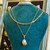 Collier Double Rang "Rameau Baroque" – Perle Majestueuse & Branche Dorée