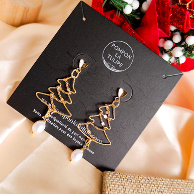 Boucles D'oreilles De Noël - Lot De 6 Paires - Motifs Flocons, Père Noël, Sapin - Alliage Léger Hypoallergénique - Cadeau Femme Fêtes - 6