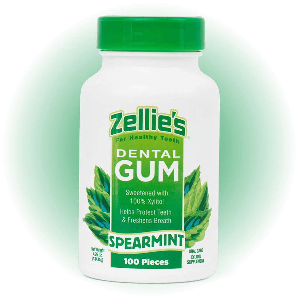 Zellies Xylitol Dental Gum Jar Spearmint