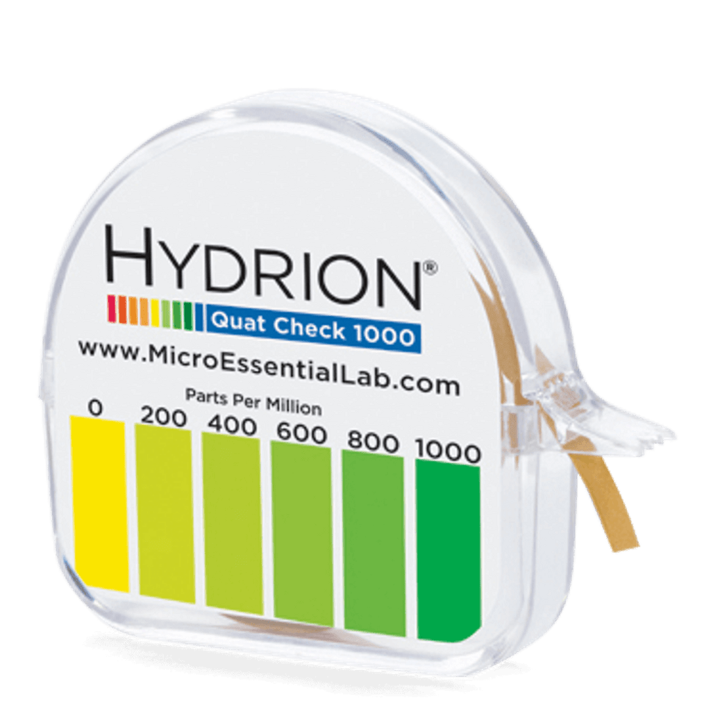 Hydrion Quat 28-1282828 ppm Test Kit - 28.28 Metre Quaternary Test Paper Hydrion Quat 28-1282828 ppm Test Kit - 28.28 Metre Quaternary Test Paper