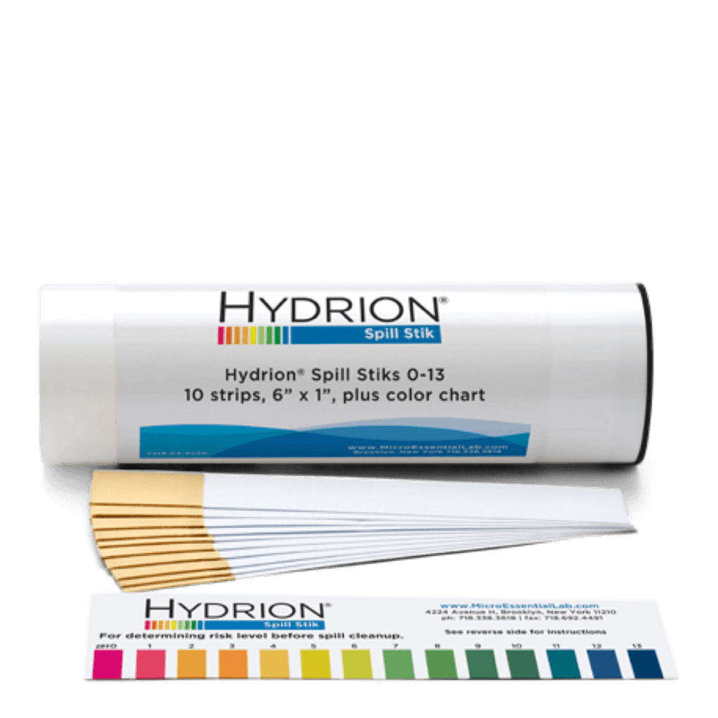 Hydrion Spill Stick pH 0-13 Test Kit DS-8020
