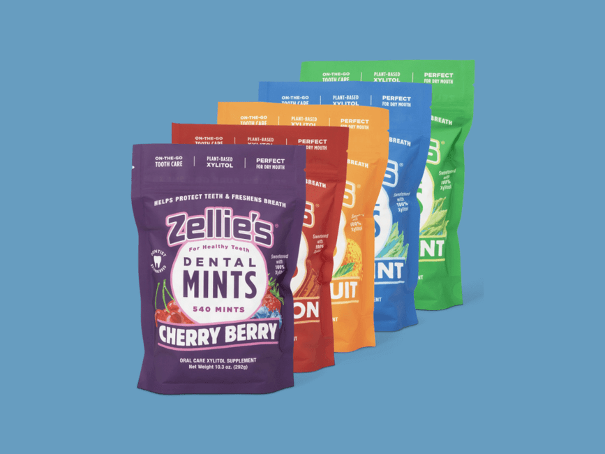 New Product: Zellie's Xylitol Mints Month Supply Pouch