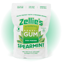 Zellies Xylitol Dental Gum Month Pouch Spearmint