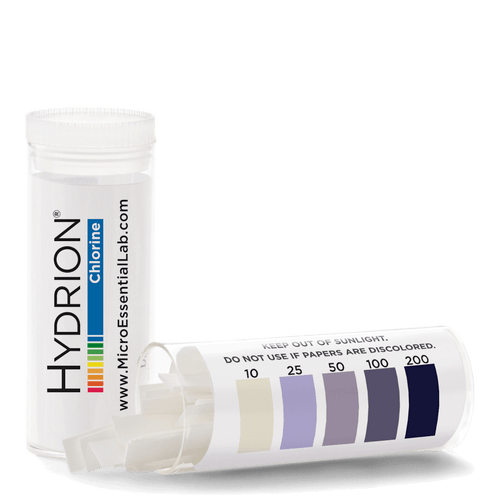 Hydrion Chlorine 10-200 ppm Test Kit